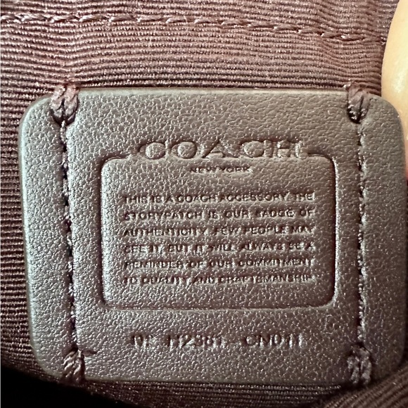 COACH Mini Payton Hobo Bag in Merlot with Gold Accents - Picture 5 of 6